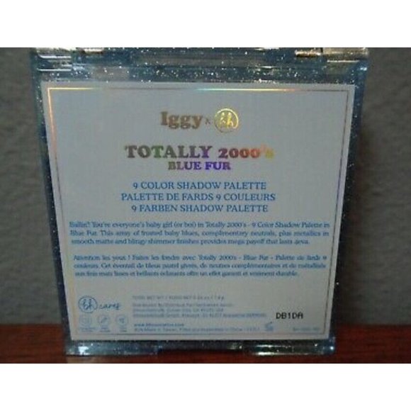 BH COSMETICS x Iggy Totally 2000's Blue Fur Eyeshadow Palette 9 Shades NEW - Picture 4 of 6